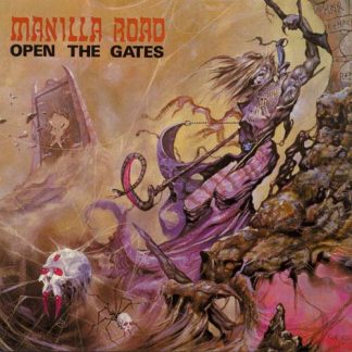 MANILLA ROAD (USA) - “Open the Gates” - LP Bone Vinyl 1986 - High Roller Records